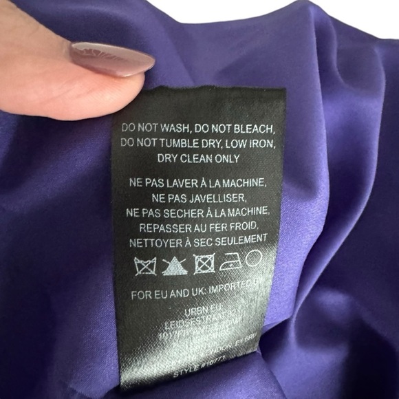 Hutch x Anthropologie - Xala One-Shoulder Tiered Pleated Tulle Maxi Dress Sz 6 - Picture 9 of 11